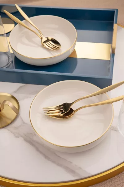 Moderna 2-Piece CM Bowl Gold Mesh