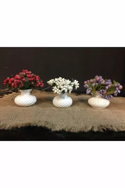 Triple Decorative Mini Set with Flowers