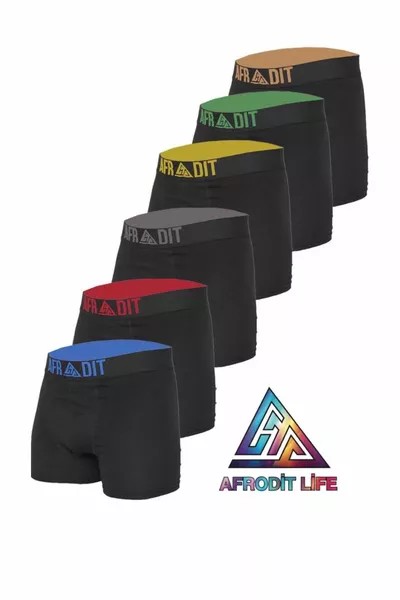 6-Pack Premium Men's Stretch Boxer Briefs