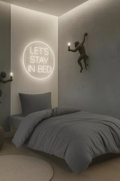 طقم لحاف فردي مع شرشف مطاطي