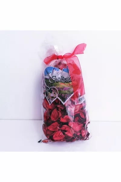 Суха розова листенца тъмно червено, използва се за декорация