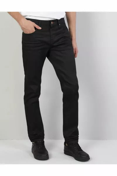 Denim Relaxed Fit Stretch Jeans % Cotton
