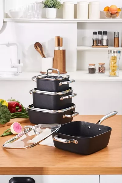 Biodiamond Quattro 8-teiliges Kochtopf-Set mit Induktionsboden