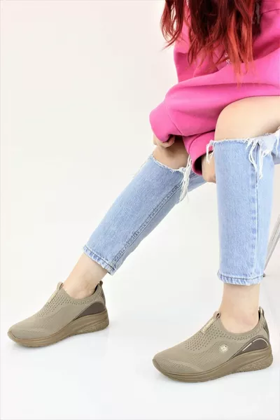 المرأة الدانتيل العظام تريكو أحذية رياضية الصيف