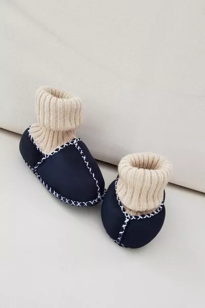 Baby Girl Boy Замшевые кожаные меховые ботильоны