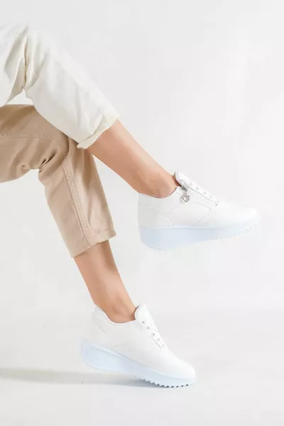 Women White Skin Women Sneakers 