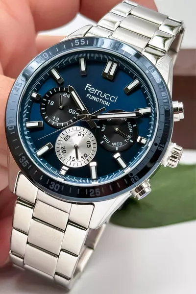 Функция Мужские наручные часы Стальной ремешок Стальной корпус 3 атм Водонепроницаемость