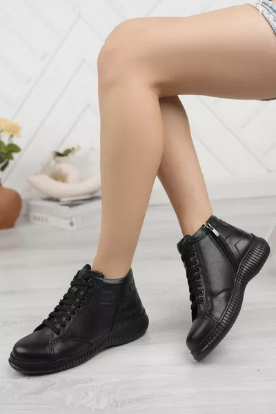 أحذية نسائية كاجوال من جلد طبيعي 