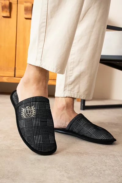 Pantofole da uomo, sposo, tappeto invernale, pantofole da casa, set di pacchetti di dote, pantofole per gli ospiti.