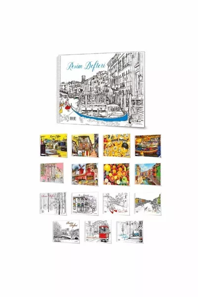 Sketchbook  cm Large Spiral Cardboard Cover (1 Piece)  Sheets