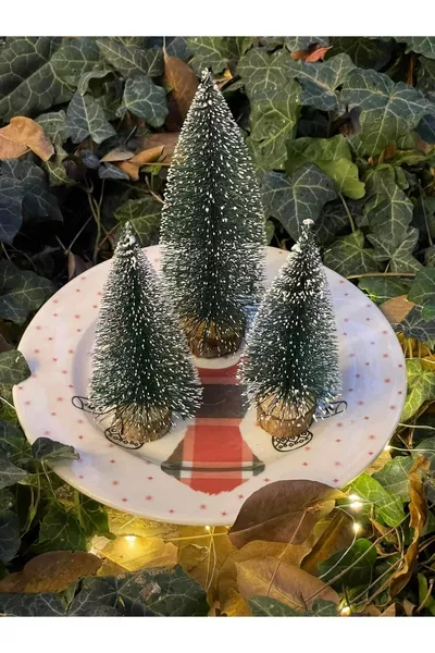 (1 Stück  cm glitzernder dreistufiger Weihnachtsbaum mit Tageslicht, 2 Stück selbstleuchtende  cm) 3-teiliges Weihnachtsbaum-Set