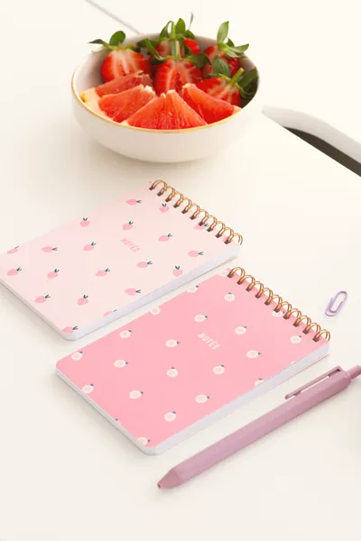 6-Piece Pocket Notebook Set Fruits VSERI