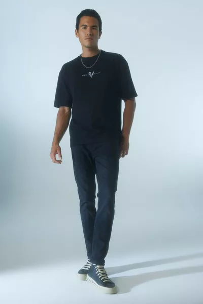 Vikings Valhalla Oversize Geniş Kalıp Bisiklet Yaka Sırt Baskılı Kısa Kollu Tişört SM