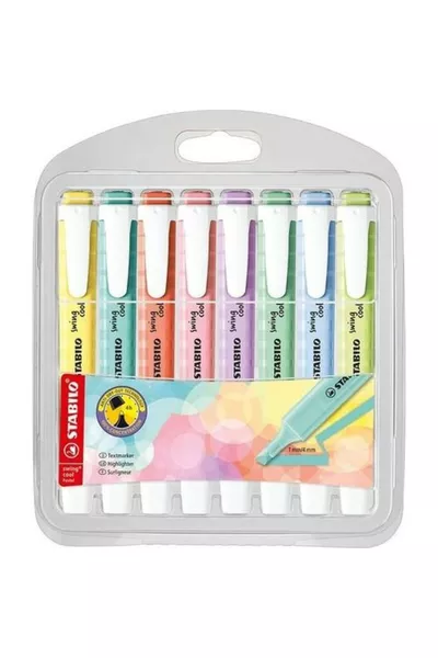 Неоновая ручка Swing Cool Pastel, набор из 8 штук