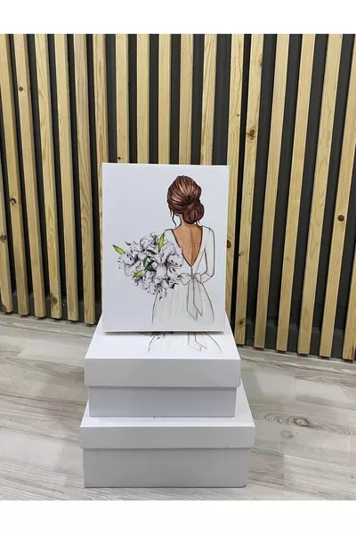 Набор из 3 шкатулок для невесты: сватовство, обручение, приданое