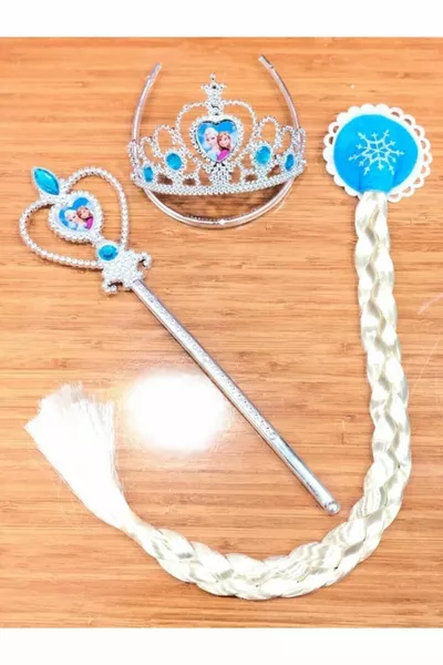 Elsa Frozen Crown Wand Hair Set