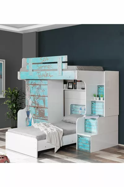 Кровать-чердак, летняя кровать-чердак, шкаф