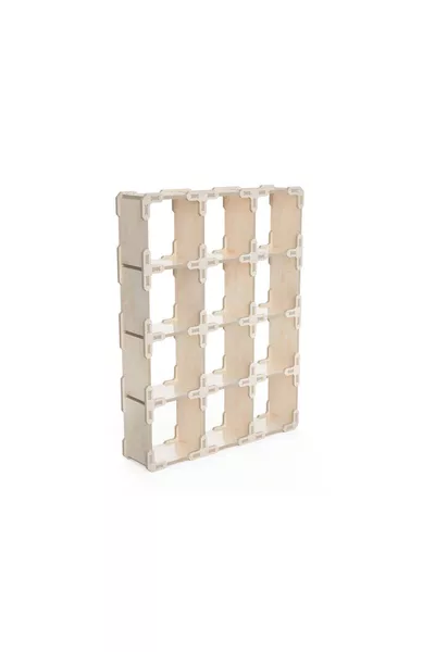 - Кубическая полка (Пчелиная) Настенная полка Монтессори из натурального дерева