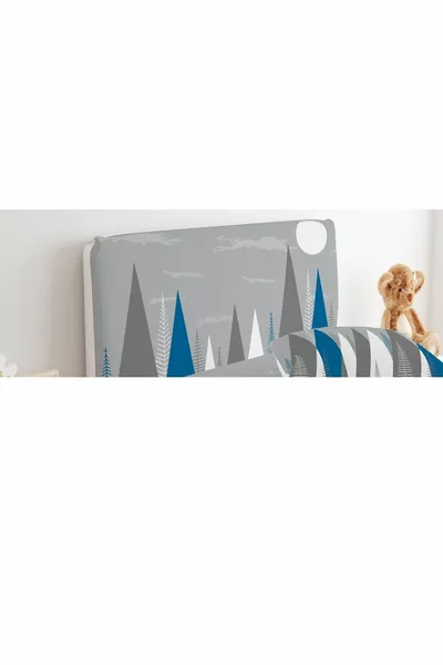 Капак за основа с цветни планини, сив фон