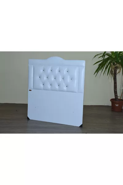 العنوان * سم  نموذج جلد صناعي أبيض قابل للمسح تنجيد مبطن مصنوع يدويًا