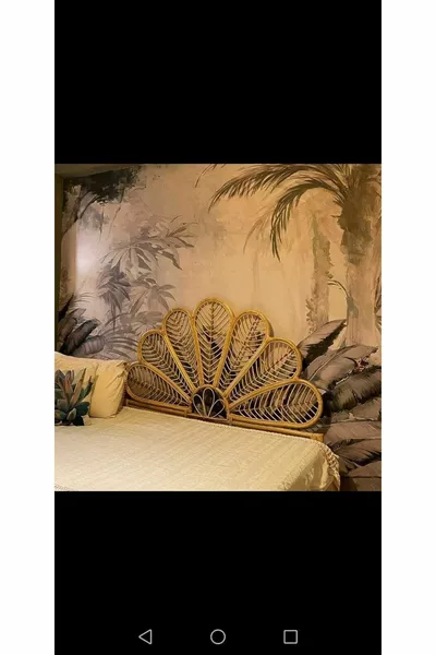 Изголовье кровати из бамбука