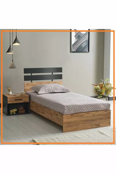 Dante Two-Piece Youth Room (Bed and Nightstand)