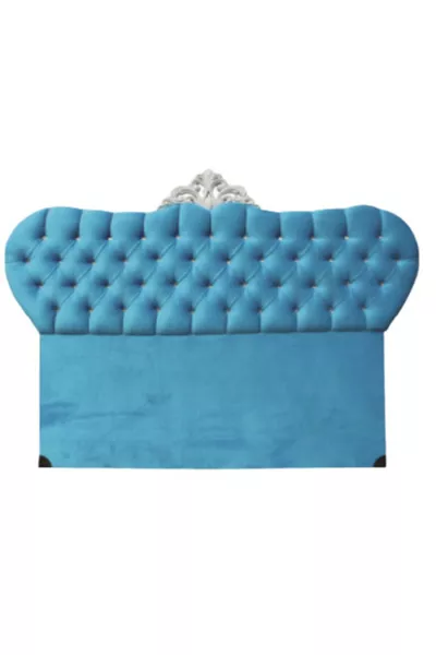 Tête Alc Modèle Avant-garde cm Baby Face Tissu Moderne Matelassé Couleur Bleu Fait Main