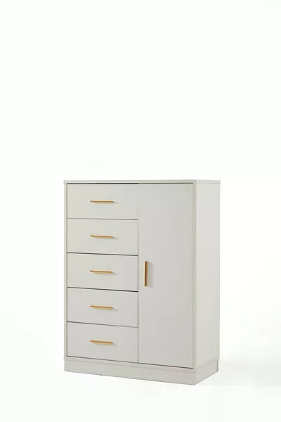 ASYA 5 ÇEKMECELİ RAFLI ÇOK AMAÇLI ŞİFONYER & ÇAMAŞIRLIK