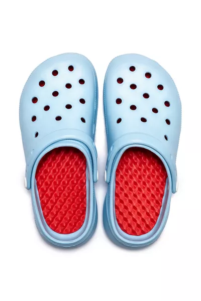 شبشب نسائي من صيني أزرق /