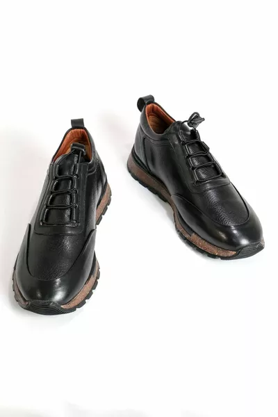 حذاء رجالي كاجوال من الجلد الطبيعي