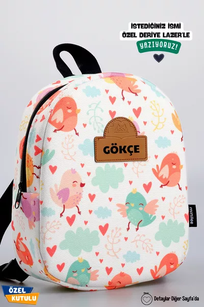 [نكتب الاسم الذي تريدونه] - الطيور المرحة 0-8 سنوات - حقيبة ظهر لروض الأطفال ورياض الأطفال