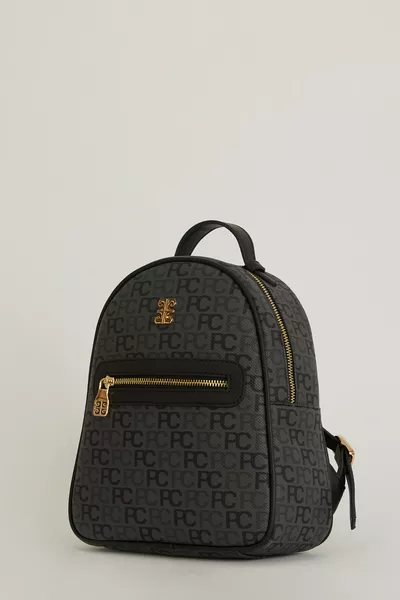 حقيبة ظهر نسائية بأبجدية ترام أنثراسيت 