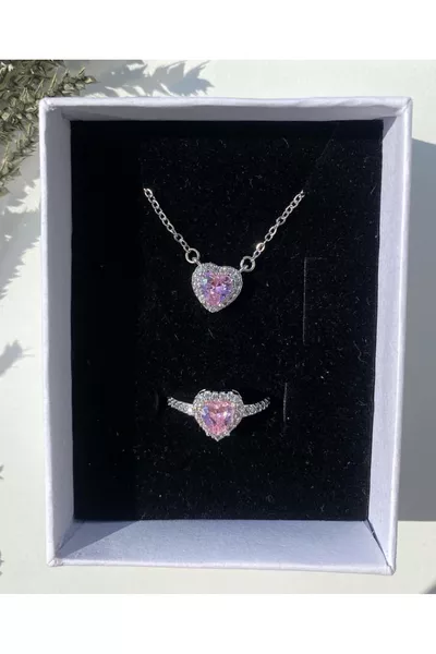 Комплект колие сребърен пръстен