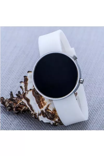 ساعة يد LED بحزام سيليكون