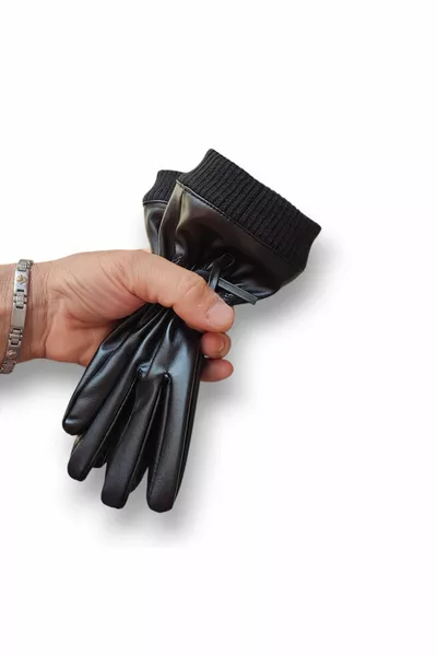 Women's Leather Gloves Stylish Design Flexible Elegant.