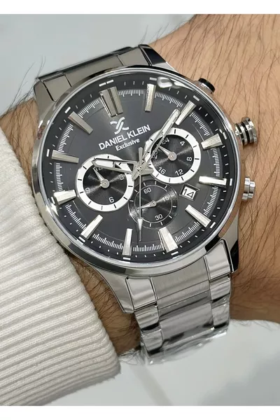 Montre Homme Étanche avec Bracelet en Acier et Fonctionnalités, Garantie 2 Ans Originale
