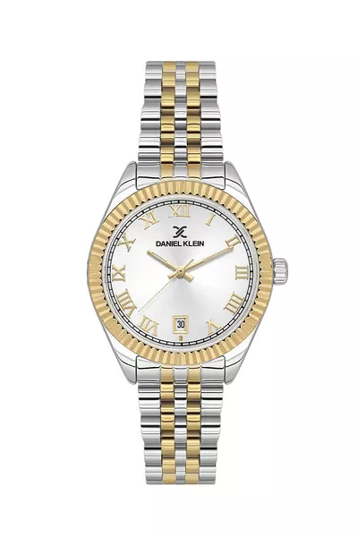 Mini Kast Damespolshorloge Geel Zilver