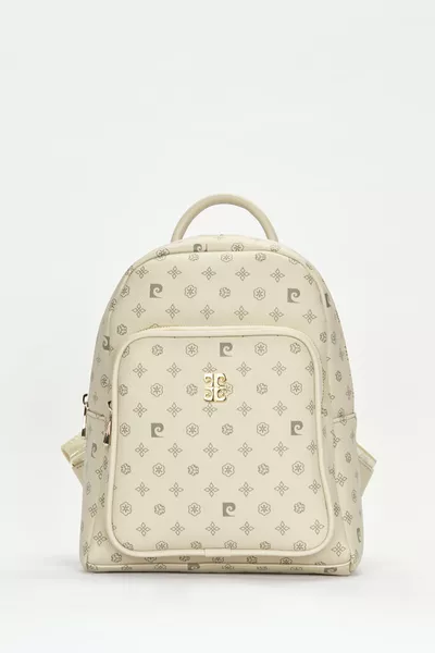 Beige Monogram Women's Backpack 