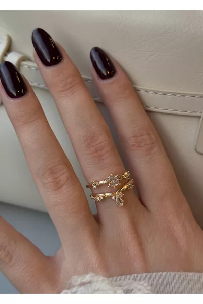 Gold Color Adjustable Amma Ring