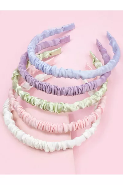 5-piece classic satin tiara set