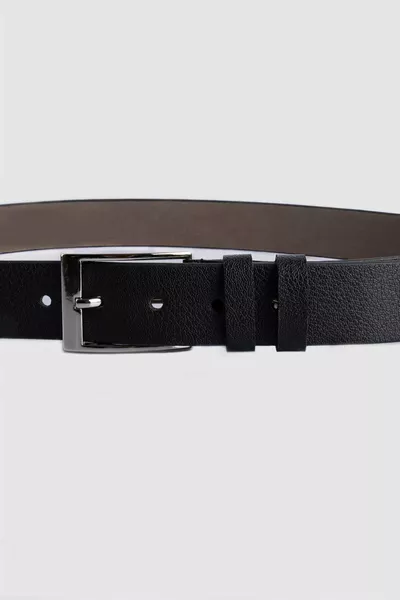 Men's 3.5 cm Classic Black Belt