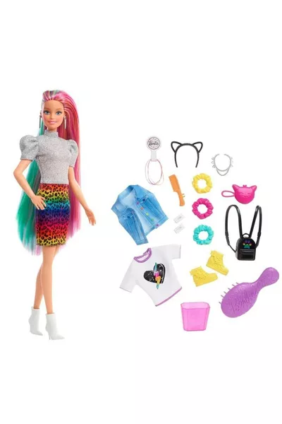 طفل بشعر بنقشة الفهد 