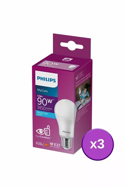 LED W Bulb K White Light Pack of 3