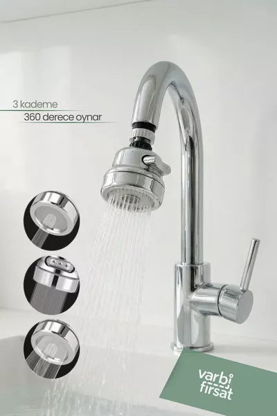 Économie d'eau Tête de robinet rotative à ° à 3 niveaux