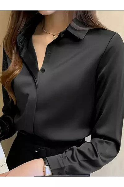 قميص من قماش الساتان