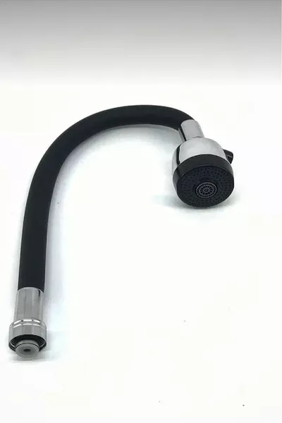 ЛондонСтор Смеситель с вращающейся головкой, спиральный, черный, для раковины и кухни, с гарантией 3 года