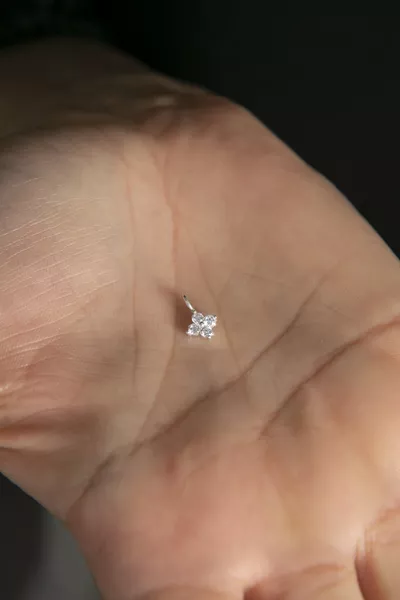 Women's Minimal Flower Design Sterling Silver Pendant