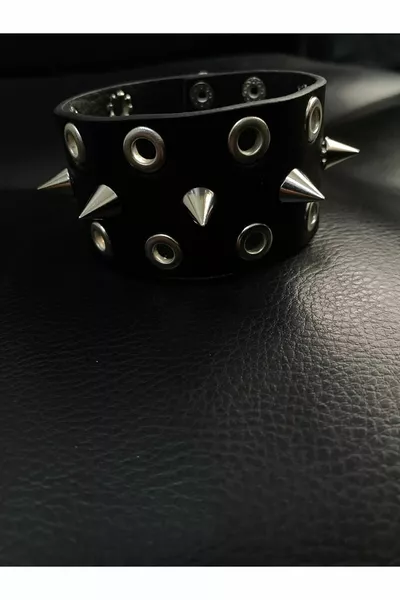 Гривна 4 см Metalci Rock с шипове и очички