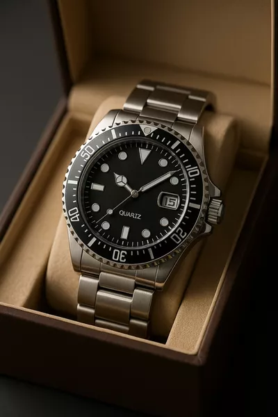 New Season Silver Color Metal Strap Men's Wristwatch with Bracelet Gift Father's Day Gift