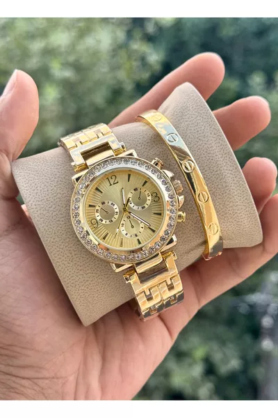 Premium Damenarmbanduhr mit Geschenkarmband in einer speziellen Box